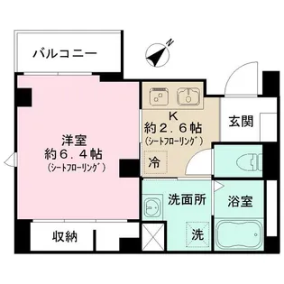 ルミナス コメ コート【1階】の間取り