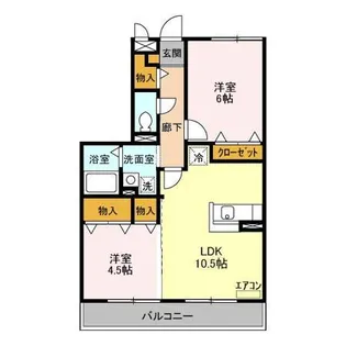 サニーウェル【3階】の間取り