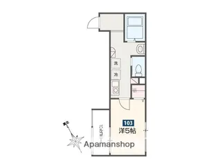 ゴールデンハウス平井【2階】の間取り