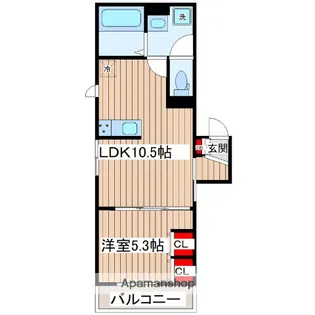 プラネッツ【1階】の間取り