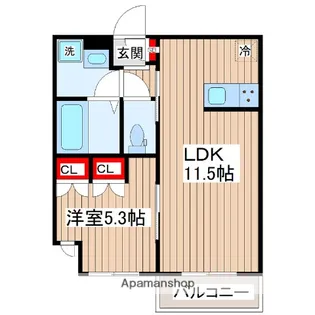プラネッツ【1階】の間取り