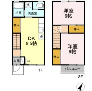 プランドール篠崎【1階】の間取り