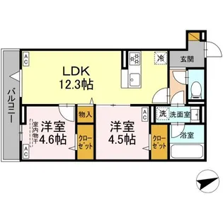 DーSTELLA【2階】の間取り