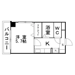 ドエル三陽【4階】の間取り