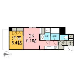 レジデンス両国駅前【5階】の間取り