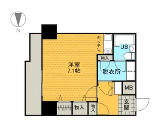 東京都墨田区緑1丁目【マンション】の間取り