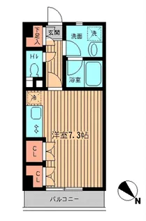 カワノマンション新小岩【7階】の間取り