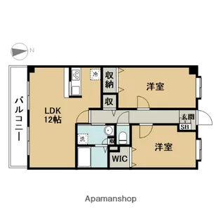 ヌーヴォアージュ【4階】の間取り