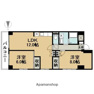 グレースマンションⅡ【5階】の間取り