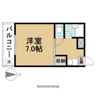 松屋コーポ【3階】の間取り