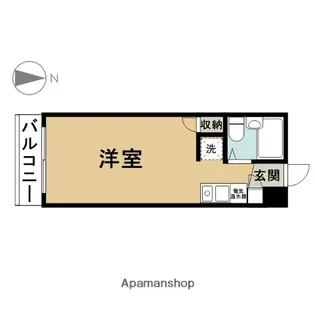 ラ・パイクス6112【1階】の間取り