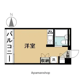 ラ・パイクス6112【1階】の間取り