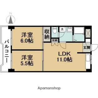キャピタルコートⅧ【4階】の間取り