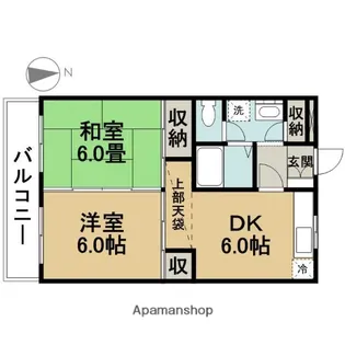 キャピタルコートⅩⅤ【4階】の間取り