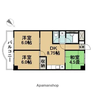 キャピタルコートⅩⅠ【7階】の間取り