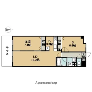 フェリーチェ【1階】の間取り