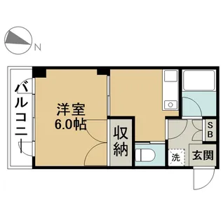 和洸ハイツ【2階】の間取り