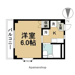 グレイスコートワタナベ【3階】の間取り