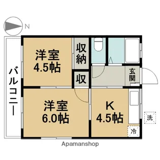 ハイツ吉橋【2階】の間取り