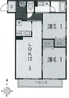 イレブン【207号室号室】の間取り