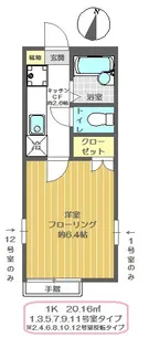 フェリーチェ北葛西【2階】の間取り
