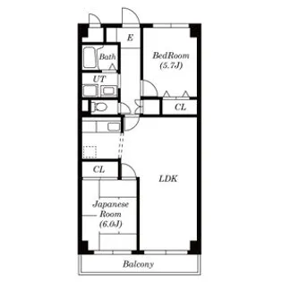 ペルシェール西葛西【308号室】の間取り
