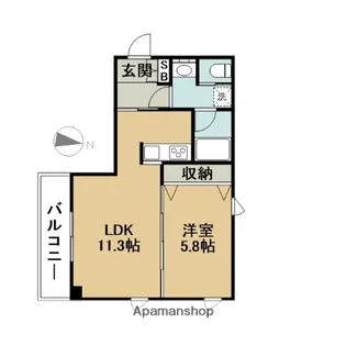 GUSTO西葛西【1階】の間取り