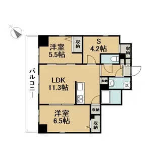 ALIVIS西葛西NORTE【4階】の間取り