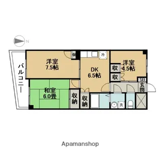 リアライズ葛西駅前Ⅰ【9階】の間取り