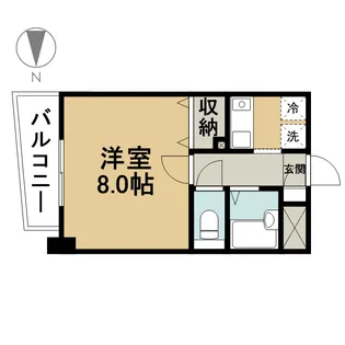第2丸清ビル【3階】の間取り