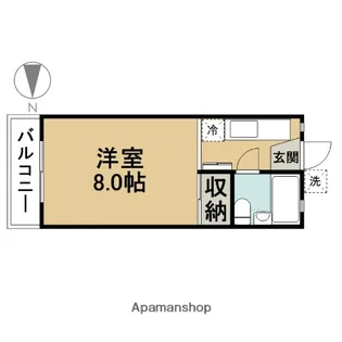 ホワイトコーポ【1階】の間取り