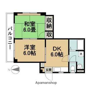 メゾンハーヴェストⅡ【2階】の間取り