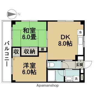 ライフコア中葛西【2階】の間取り