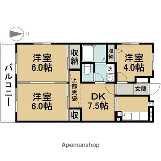 YKフレアサクマ【1階】の間取り