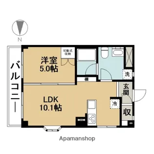 ユタカマンション【3階】の間取り