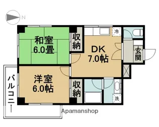 プライムホームズ【4階】の間取り