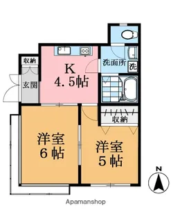 メープルパレス【101号室】の間取り