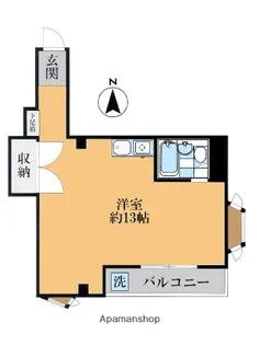 キャピタルアビス【202号室】の間取り