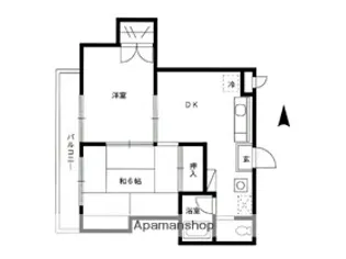 竹の塚ガーディニア【103号室】の間取り