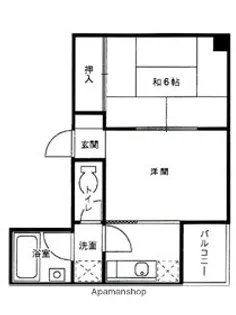 清水ビル(栗原)【301号室】の間取り
