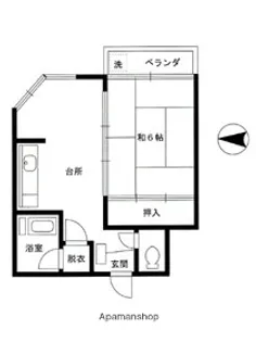 コーポ津久井【301号室】の間取り