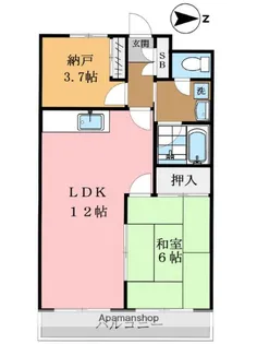 メリーコート竹の塚第2【304号室】の間取り
