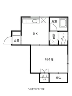 矢島コーポ【101号室】の間取り