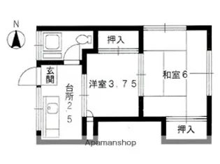 ハイツリベレンス【206号室】の間取り