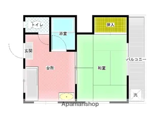 永瀬ハイツ【101号室】の間取り