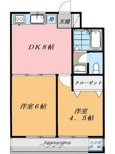 トリニティー保塚【201号室】の間取り
