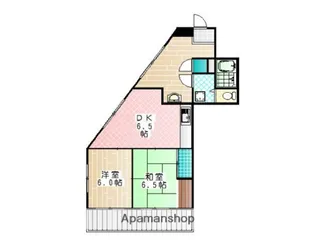 ラサンプルコ竹ノ塚【1003号室】の間取り