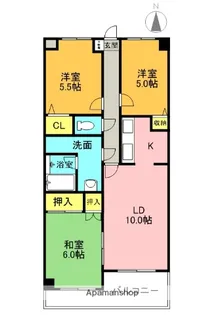 PALAZZO・扇【306号室】の間取り