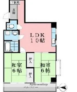 第2ふそうビル【702号室】の間取り