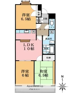 マンションYAMAZAKI【202号室】の間取り